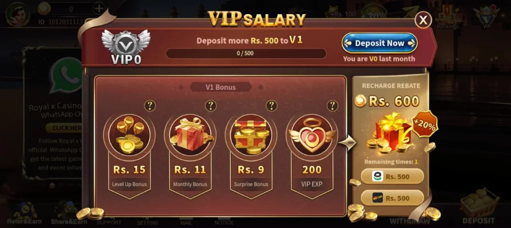 Royal X Casino game