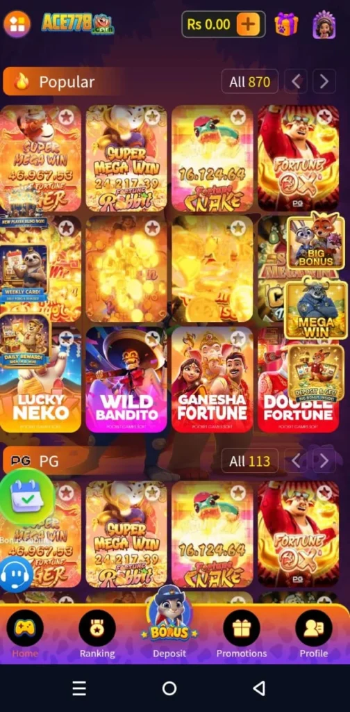 ACE 778 game