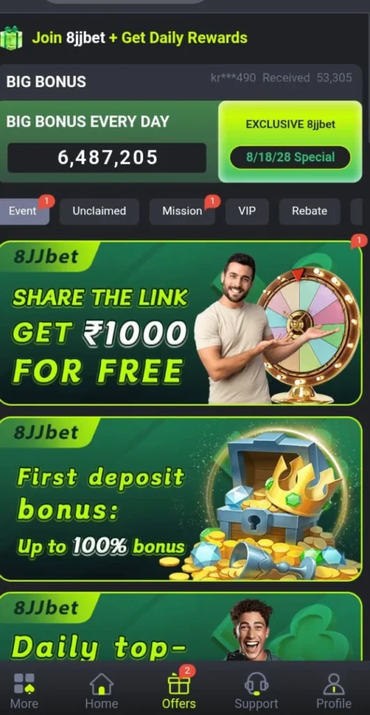 8 JJ Bet game