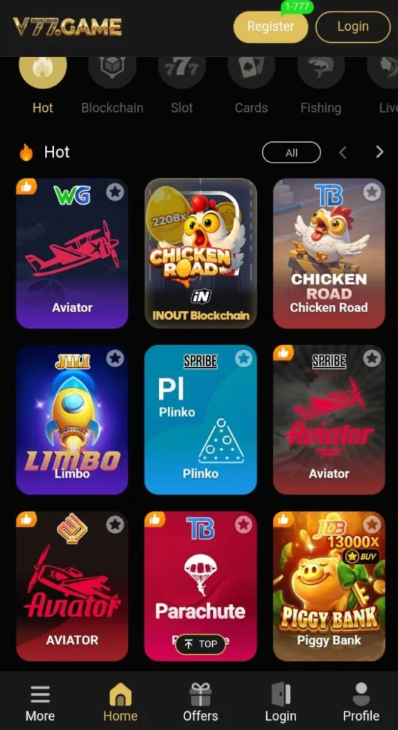 V 77 Game